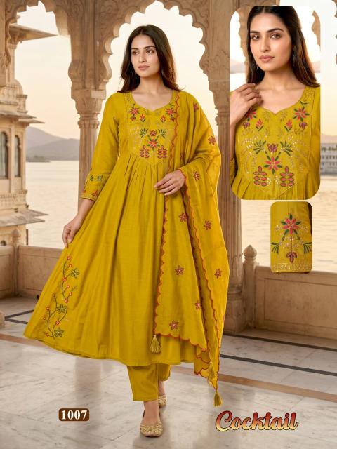 Desi kudi cocktail anarkali 3pcs wholesale ladies kurti in ludhiana